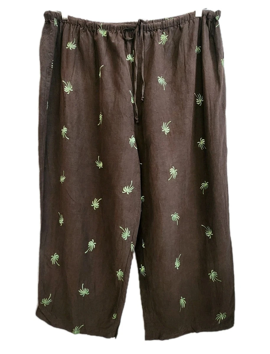 A New Day Stripes Silver Linen Pants Size XXL - 37% off