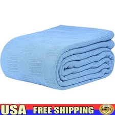 Snag-Free Thermal Cotton Blanket Hospital Use Soft Durable Breathable Comfort