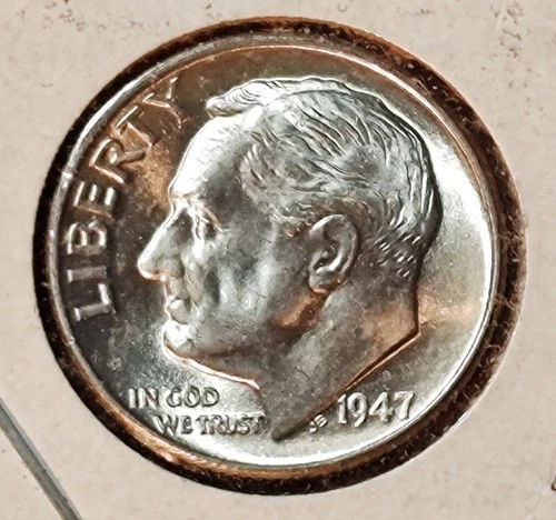 1947 Roosevelt Dime BU Uncirculated Mint State 90% Silver 10c US Coin