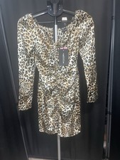 Pretty Little Things Leopard Dress Fits Tight Size 6