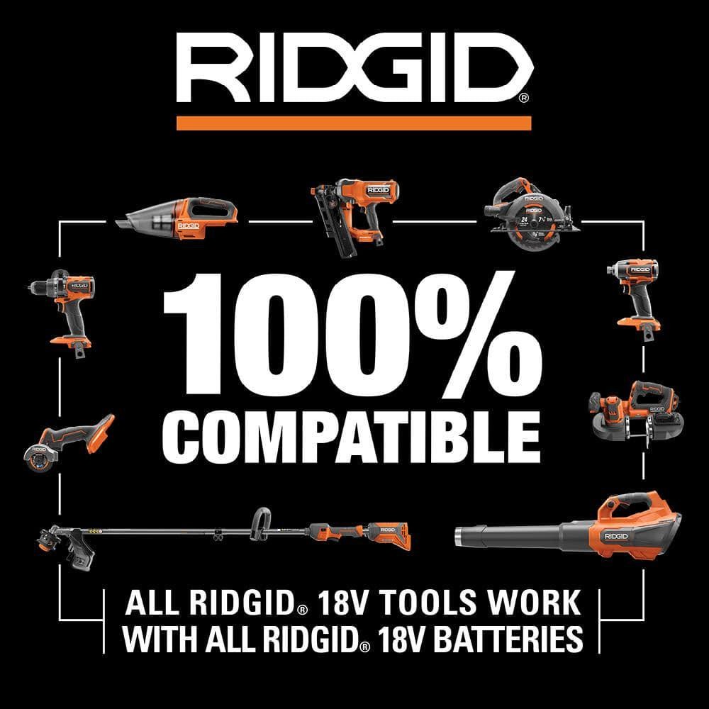 RIDGID 18V Cordless Portable Inflator Kit with 2.0 Ah Battery and Charger