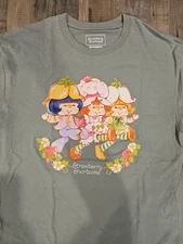 Women's New Wildbrain Shortsleeve Shirt, Strawberry Shortcake, Large