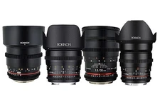 Rokinon Prime 24, 35, 50, 85mm T1.5 Cine DS Lens Bundle for Canon EF Mount