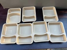 Prison Jail Cafeteria 7 Divided Food Trays DURALUX E-200  Design Specialties Inc