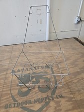 Salty Metal Shopping Basket Stand with Sign Holder