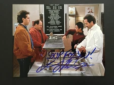 LARRY THOMAS "SOUP NAZI"  AUTOGRAPHED  " NO SOUP FOR YOU" 8 X 10 PHOTO