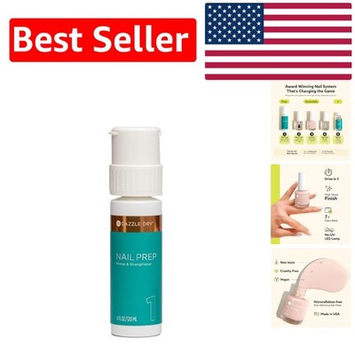 4 Oz Clear Nail Prep - Hydrating Non-Toxic Nail Strengthener with Menda Pump