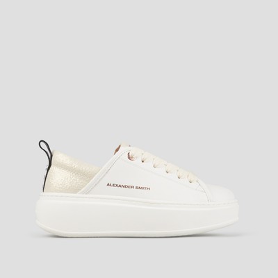 Alexander Smith AEBBEHW-9501-WCR Eco-Wenbley High Woman White Cream sneaker women