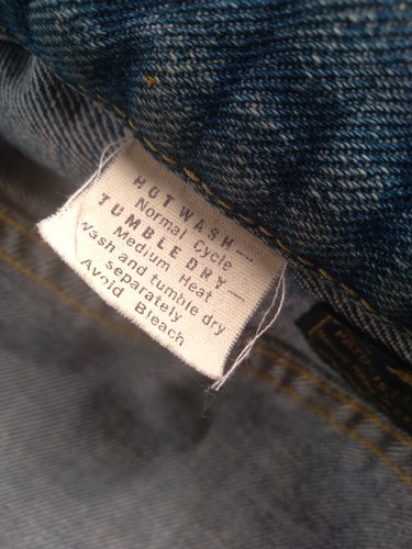 VINTAGE 1970's LEE RIDER CHILDREN'S DENIM JEAN TRUCKER JACKET CHILDS YOUTH SIZE - Picture 16 of 19
