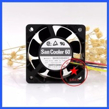 Sanyo 109R0624S4D01 6025 DC24V 0.08A 6CM 4-Wire Inverter Cooling Fan
