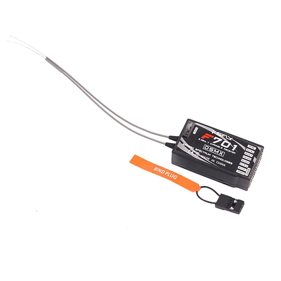 F701 7CH Channels 2.4GHz Receiver For DX8 DX7 JR RC Spektrum DSMX TRansmitter - Image 3 of 3