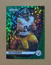 2024 Panini Prizm #242 Jaylen Warren Base No Huddle Neon Green #03/10 Steelers