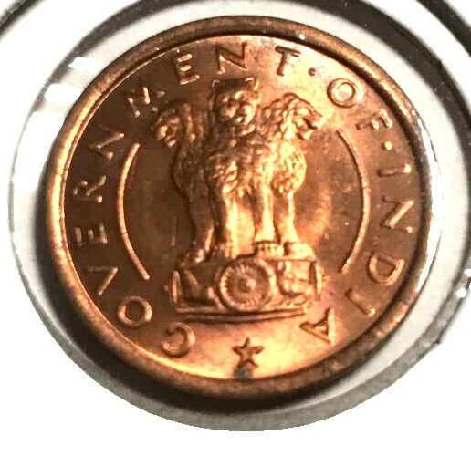 elf India Republic 1 Pice 1952 (b) Horse A13 - Image 2 of 2