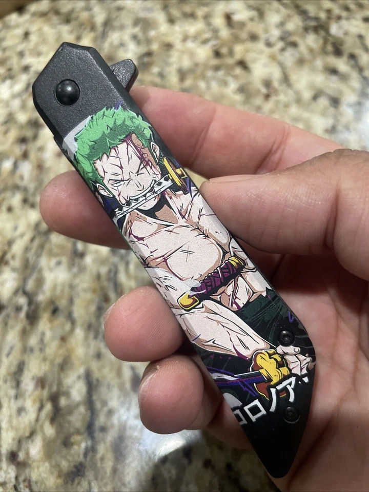 Navaja de Bolsillo Asistida por Resorte Temática Anime - Diseño Anime Coleccionable Edc 62E Foto 2 de 4