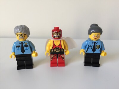 LEGO Movie Minifigures (3) El Macho Wrestler, Ma and Pa Cops From Set 70809 | eBay