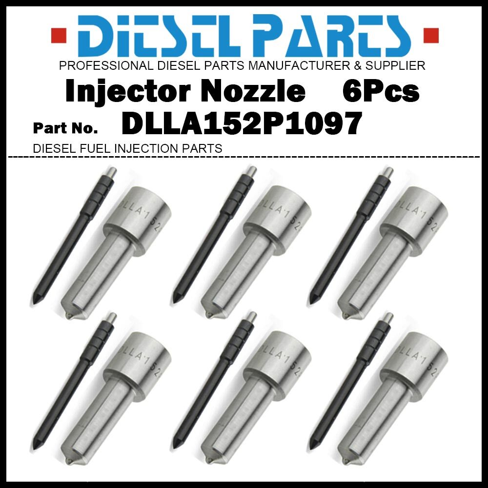 6 Injector Nozzle DLLA152P1097 for ISUZU GIGA 6WF1 6WG1 095000