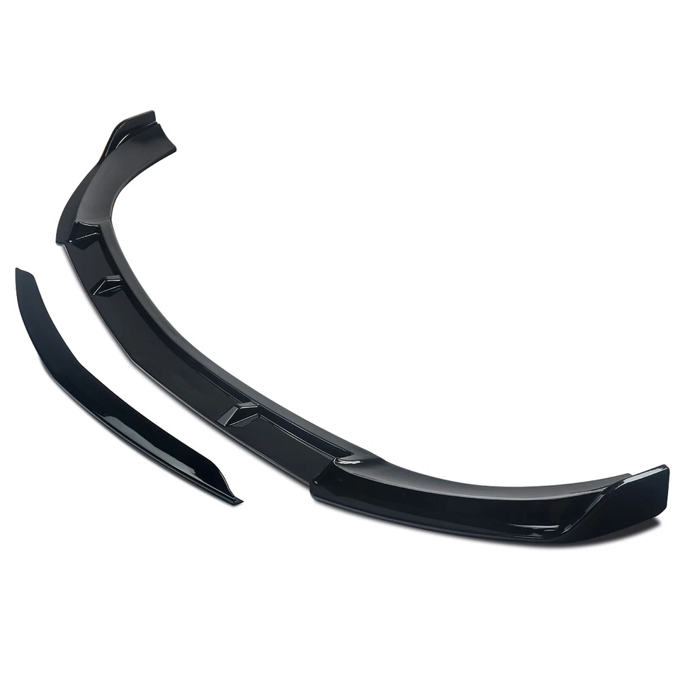 FOR MERCEDES BENZ E CLASS W213 A/C238 2016-2020 GLOSS BLACK FRONT SPLITTER LIP Foto 3 de 4