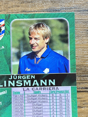Panini Card Calcio 98 1998 Serie A #125 Jurgen Klinsmann