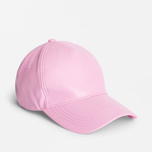 STAND STUDIO WOMEN Baseball Cap Designer Faux Leather Hat in Pink BNWT RRP £90 - Picture 4 of 15