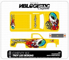'83 CHEVY SILVERADO Custom WaterSlide Decal for hot wheels 1/64