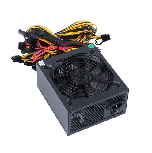 2600W Modular Power Supply For 6/8 GPU Rig ereum Coin Mining Miner 12A - Afbeelding 7 van 12