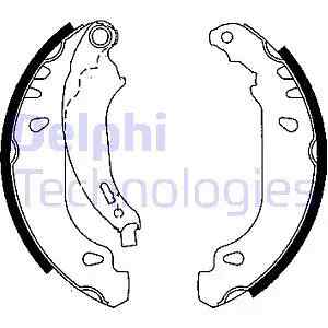 Ganasce freno LS1848 DELPHI per PEUGEOT 206 Hatchback 206 Van 206 SW 206+