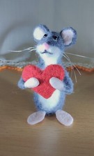 Needle felted Mouse / Animal Mice / Handmade craft    / exceptional gift