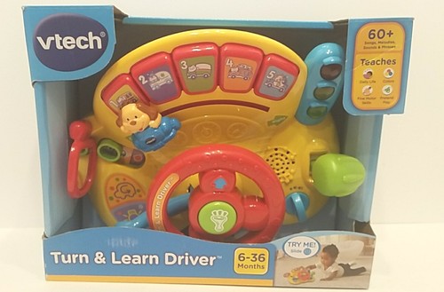 Vtech Turn & Learn Driver, 3 - 36 Months New In Box