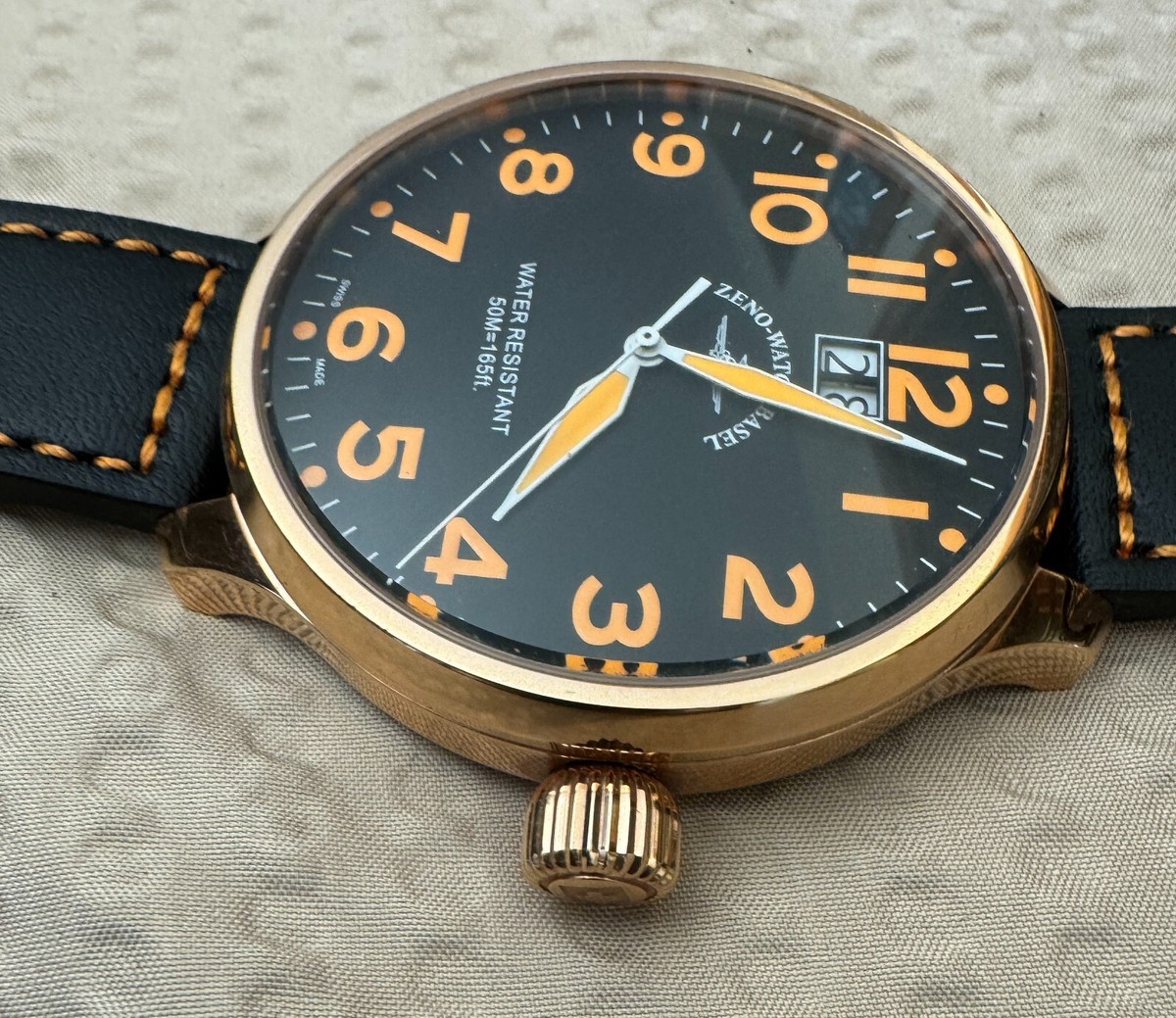 ZENO 6221-7003.RG Quartz Mega Watch 58mm plus Crown. BIG DATE at