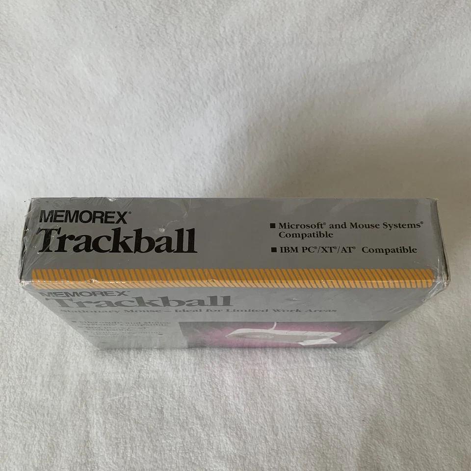 Vintage Memorex Trackball Stationary Mouse Ergonomic Wired PC IBM NOS 3202-2313 - Image 3 of 4