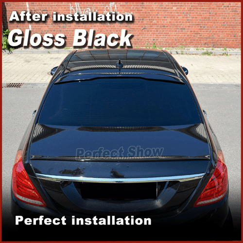 Glanz Schwarz Heckspoiler Dachspoiler Lippe Für Mercedes W222 S400 S65 2014-2020 - Picture 2 of 10
