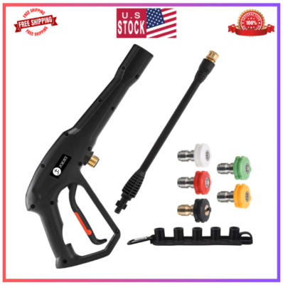 #ad Pressure Washer Gun Karcher Ryobi Powerstroke Jet Wand Spray Nozzle Tips $42.04