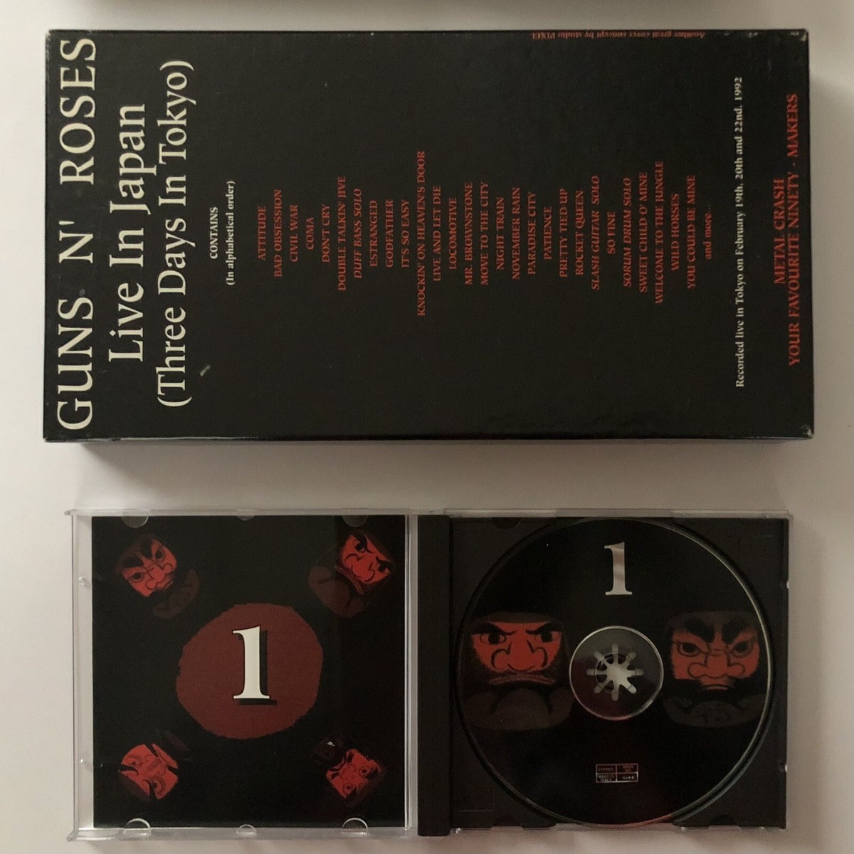 GUNS N' ROSES / LIVE IN JAPAN Three Days In Tokyo | eBay