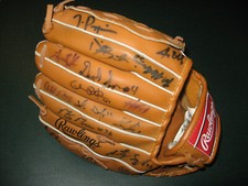 BASEBALL GLOVE (Kids) autograph 31 MLB Stars & Prospects JUSTIN UPTON Hochevar 