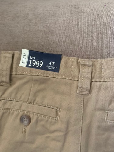 Boy Sz 4 Children’s Place Adjustable Waist Uniform Pants Clothes Nwt - Bild 6 von 7