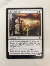 Bartered Cow MTG Magic the Gathering Card NM Near Mint Throne Eldraine ELD