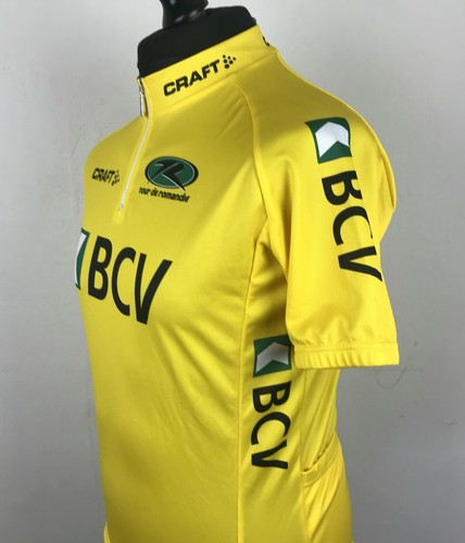 Camiseta deportiva de ciclismo Craft Tour de Romandie 2004 amarilla para hombre talla L BCV L2 aislamiento - Imagen 6 de 12