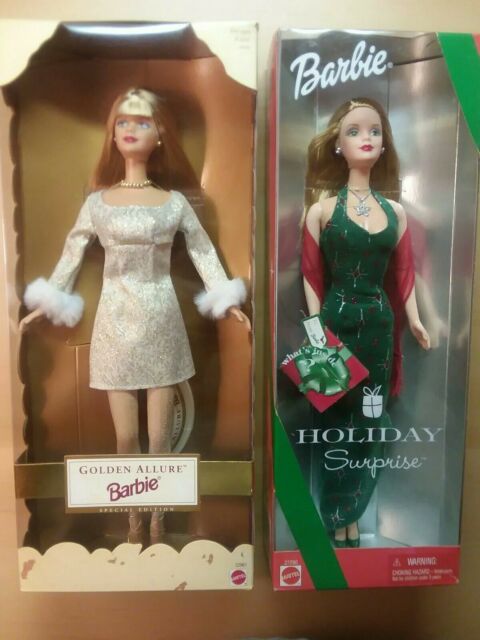 Mattel Barbie Holiday Bundle Golden. holiday surprise barbie. 