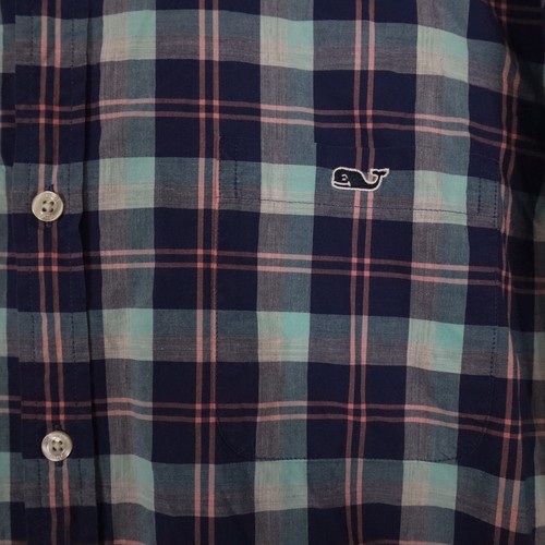 Vineyard Vines Shirt Mens Large Tucker Slim Fit Button Down Plaid Long Sleeve - Picture 2 of 6