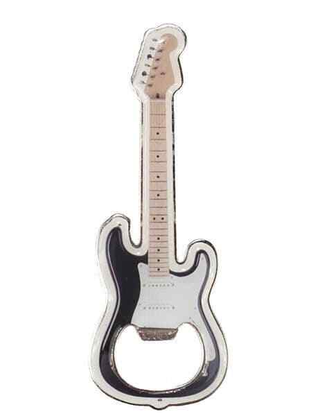 Black Electric Guitar Bottle Opener - Music Gift - Music Themed Bottle Opener