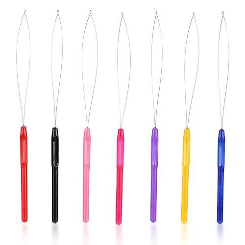 Nano Ring / Micro Ring Hair Extensions Wire Pulling Loop Hook Tool 1, 3, 5, 10,+