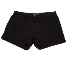 Old Navy Black Shorts Women Size 12 Sho730W 4  Inseam Cotten Blend
