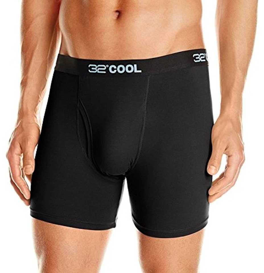 Paquete de 2 calzoncillos boxer elásticos negros grises negros ropa interior fresca de 32 grados talla S $58 Foto 2 de 4