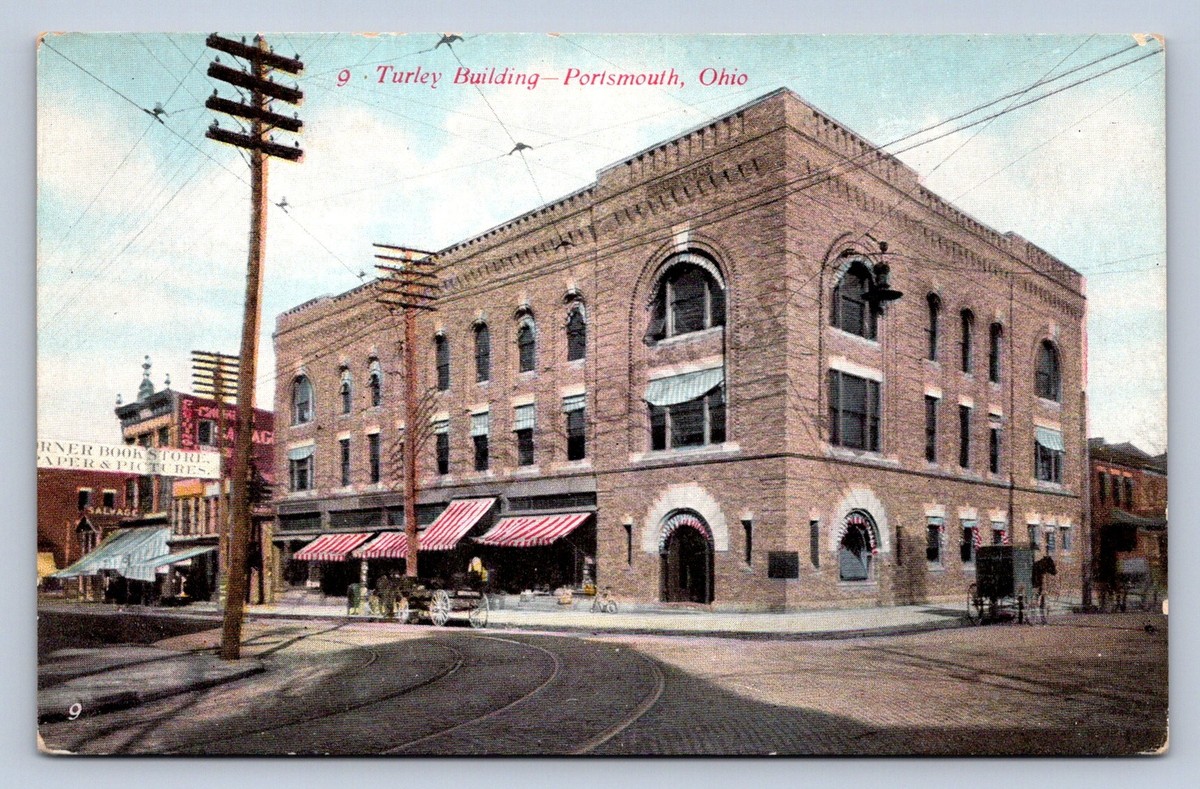 J99/ Portsmouth Ohio Postcard Scioto County c1910 Turley