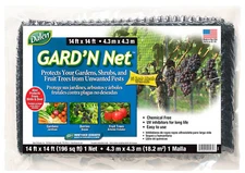 Dalen Gard'n Net (14ft x 14ft ) 3/4" Mesh Netting For Gardens Shrubs Trees NEW