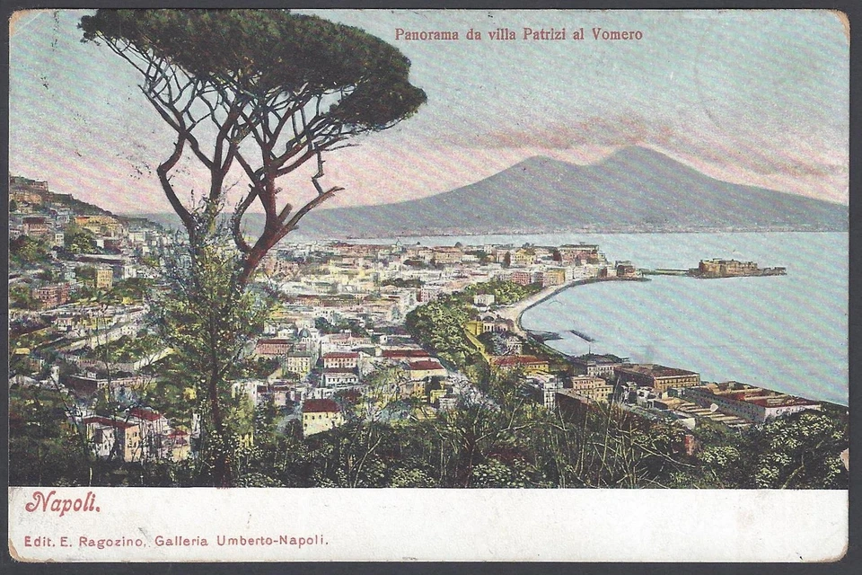 EGIPTO ITALIA 1906 POSTAL ENTRANTE NAPOLI A ALEJANDRÍA EN TREN PARA VIAJAR Foto 2 de 2