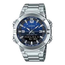 CASIO AMW870DA-2A1V Mens 50M ALL METAL w Ana-...