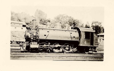 7H800B RPPC 1933  BARRE  RAILROAD ENGINE #6 (HERCULES) MONTPELIER VT