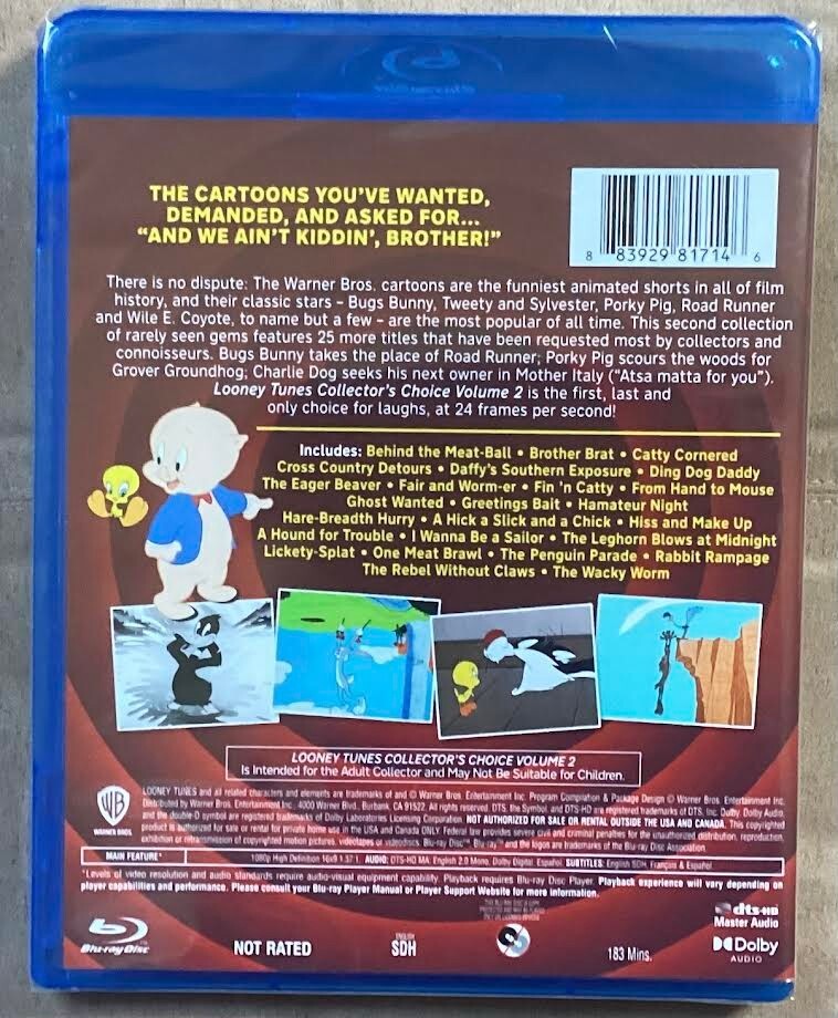 Looney Tunes Collectors Choice Volume 2 Warner Archive Blu