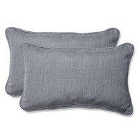 Pillow Perfect Rectangular Throw Pillow With Grey Sunbrella Fabric, Set Of 2, Ne on sale Pillow Perfect Rectangular Throw Pillow With Grey Sunbrella Fabric, Set Of 2, Ne on sale